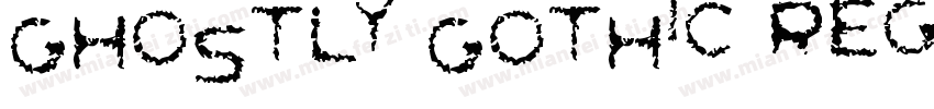 Ghostly Gothic Regular字体转换